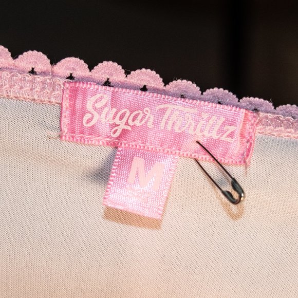 Sugar Thrillz Dolls Kill Floral Peacock Flannel Bodycon Pencil Skirt Size Medium - Picture 3 of 3